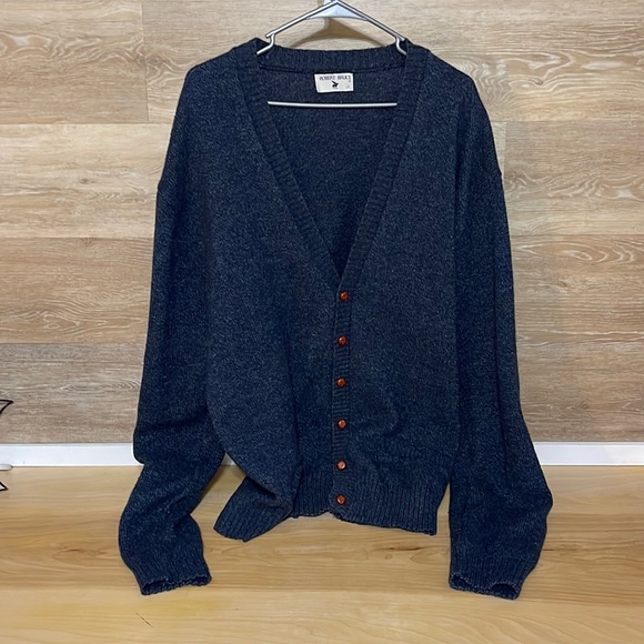 Robert Bruce Navy blue cardigan - Picture 1 of 4